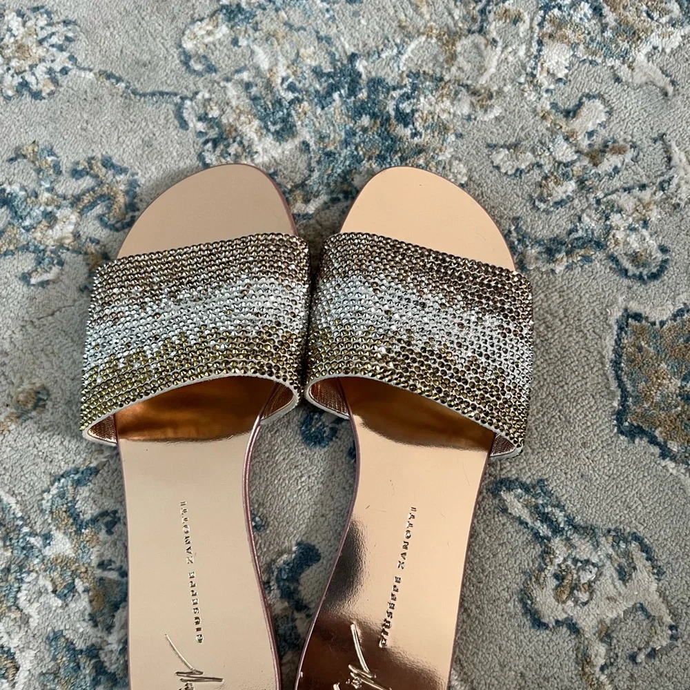 Beautiful bling sandals Giuseppe Zanotty  size9 - Picture 4 of 6